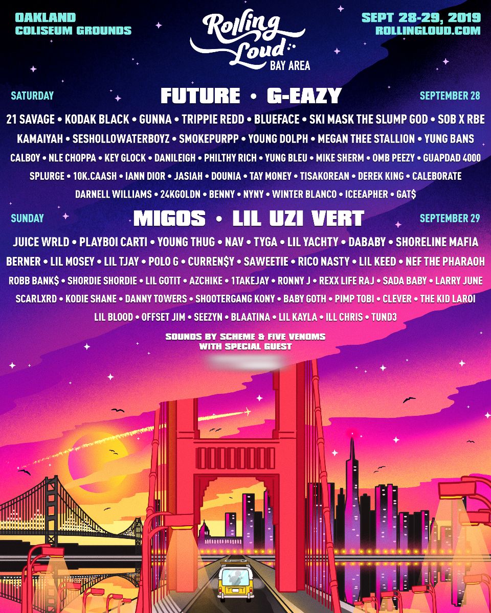 Rolling Loud Announces LineUp For Bay Area Festival Dirty Glove Bastard